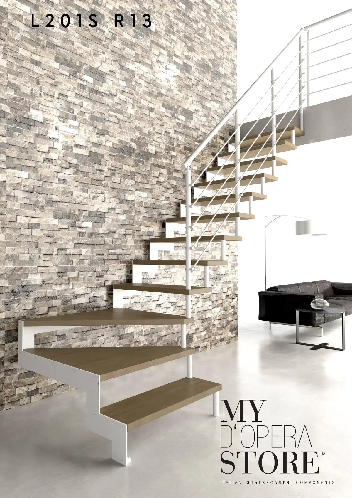 Bausatztreppen Metall Holz