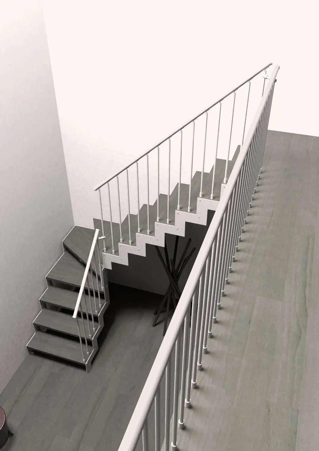 Bausatztreppen Metall Holz
